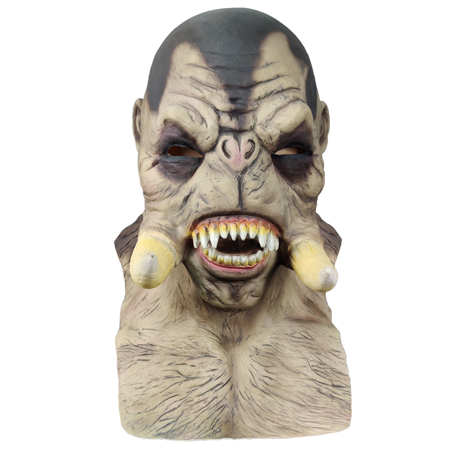 Halloween Orc Latex Mask for Adults – Realistic Monster Costume Accessory