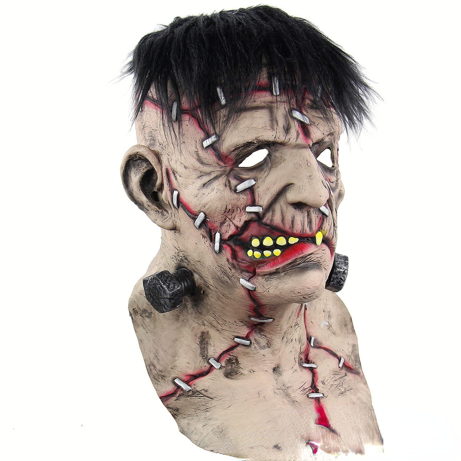 Halloween Frankenstein Adult Mask - Creepy Full Head Mask for Party & Costume Events