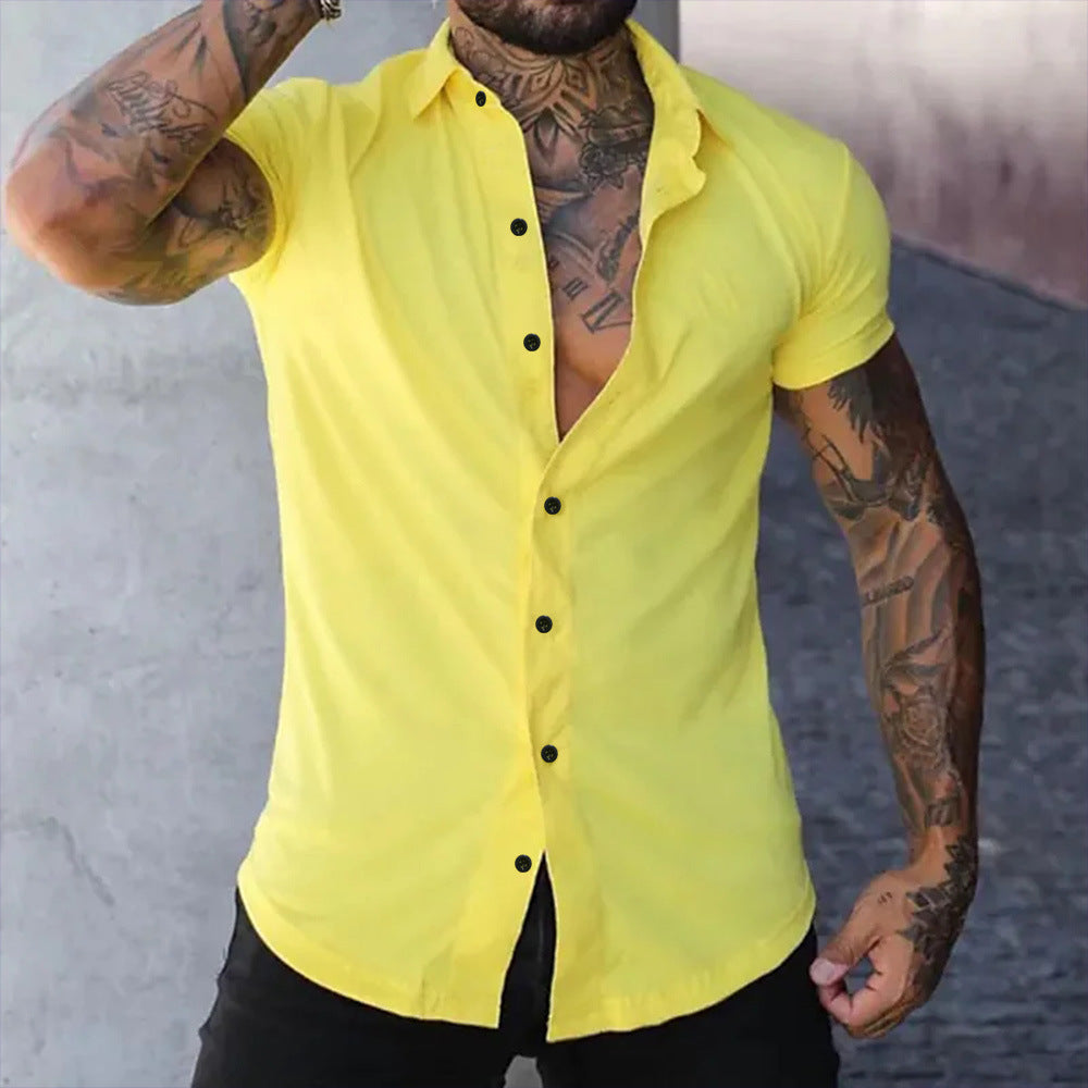 Patrick – Slim Fit Short Sleeve Cardigan for Men