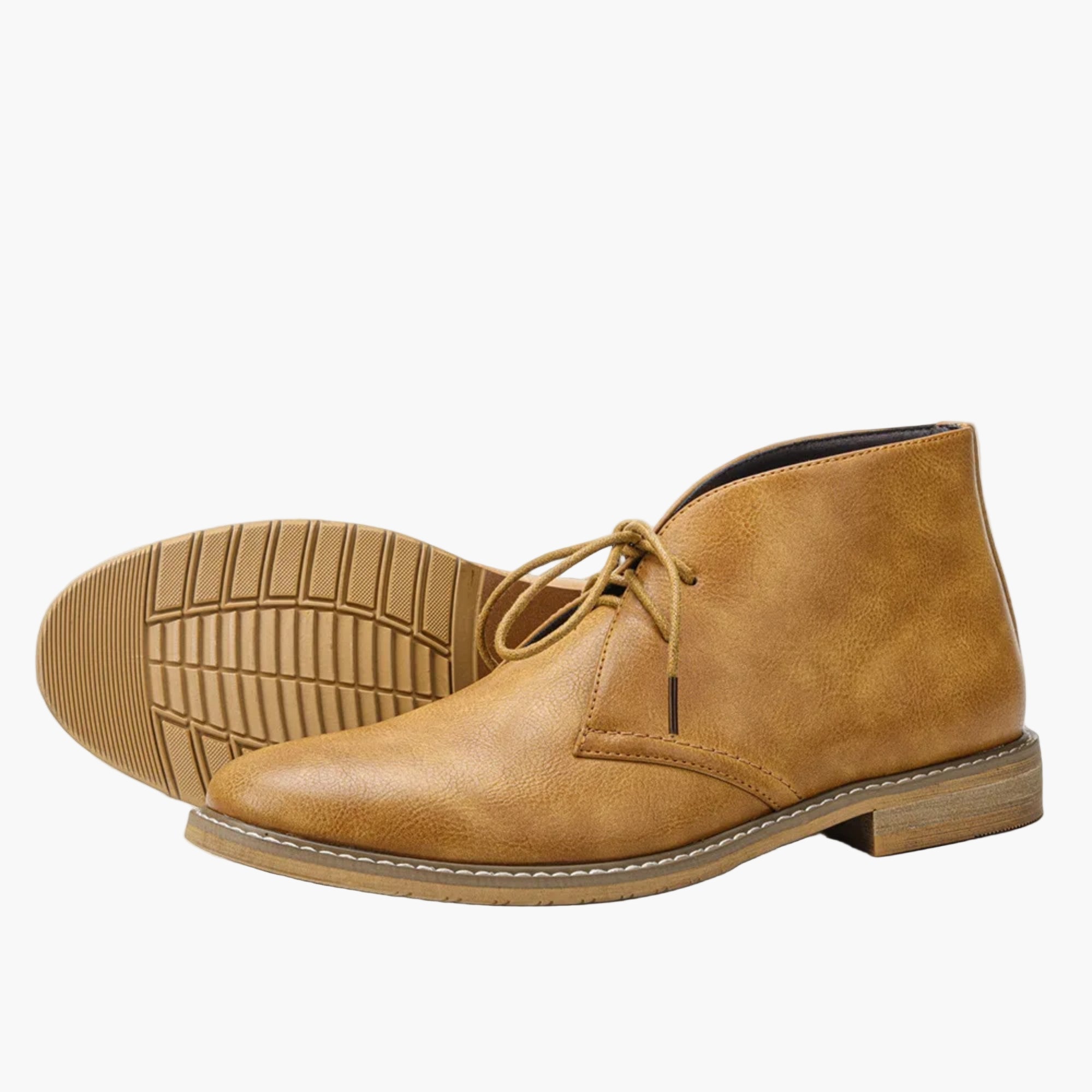Men's Chukka Boots – Stylish Casual Leather Lace-up Shoes