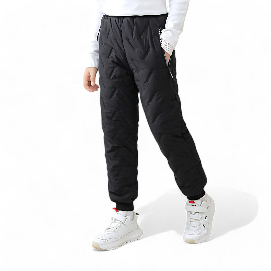Children's Outdoor Winter Pants Padded Fleece Warm Water-Repellent – Ideal for Playing & Winter Activities