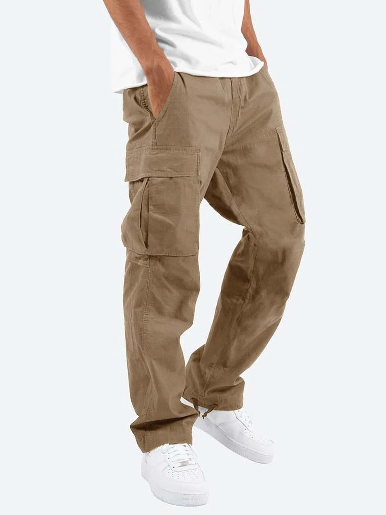 Men's Cargo Pants in Casual Streetwear Style with Multifunctional Pockets