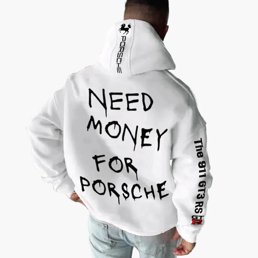 Unisex Porsche 911 GT3 RS Racing Hoodie – Sporty Car Lovers Hoodie for Women and Men