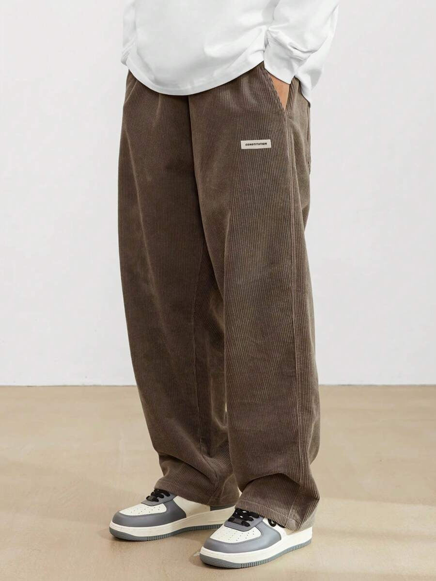 Men's wide streetwear pants with loose fit – casual comfort for every day