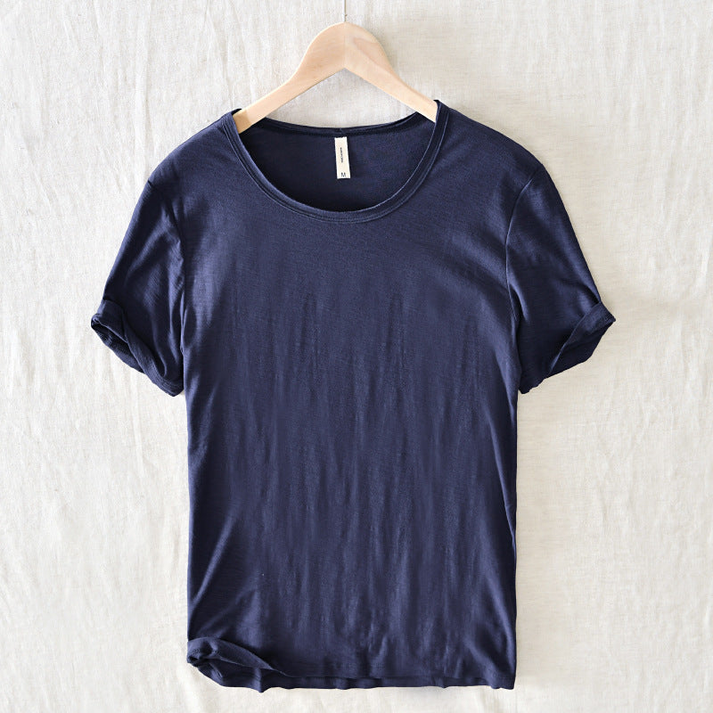 Tim – Breathable Short Sleeve T-shirt in Solid Color