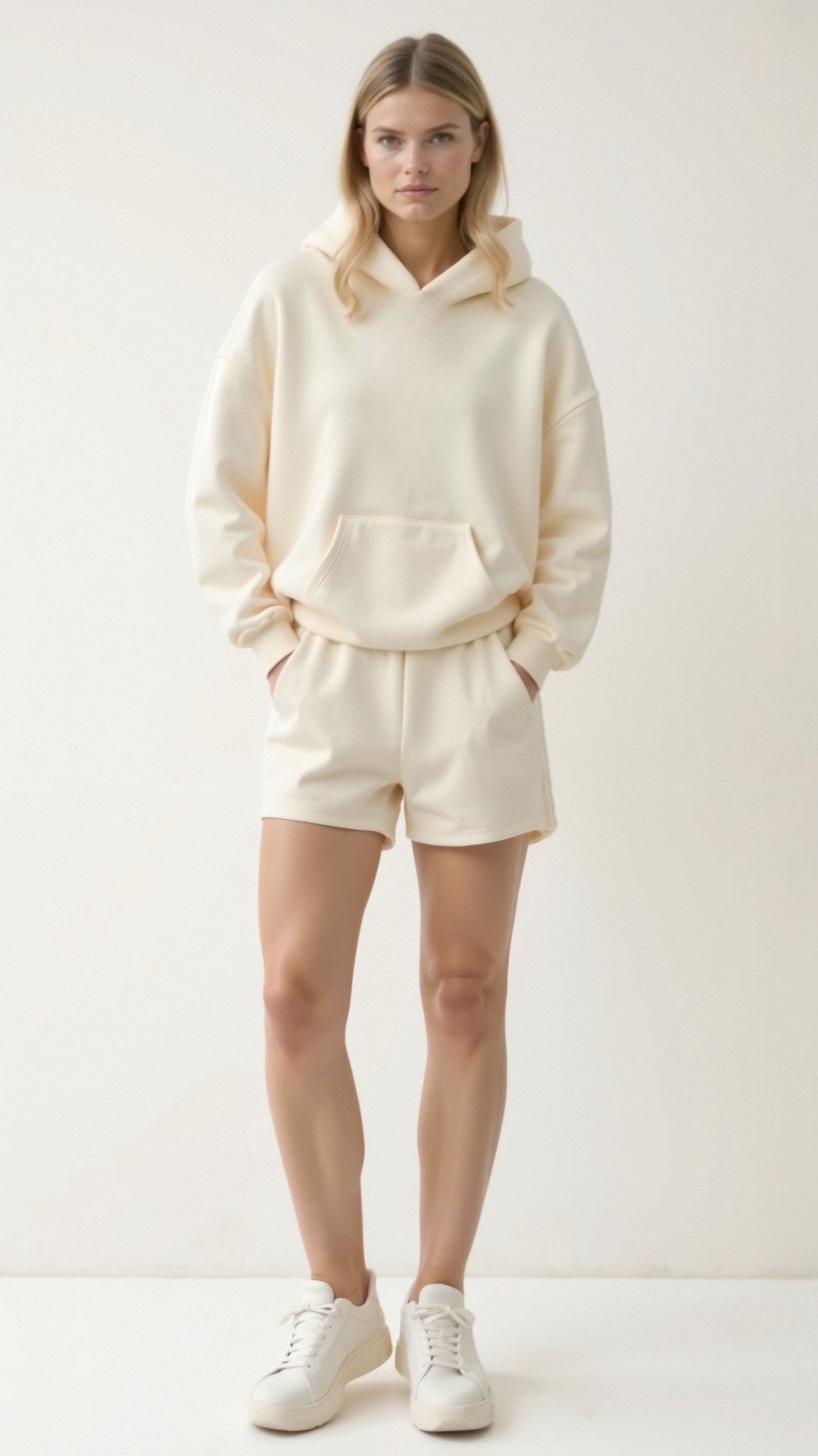 Women's Oversized Hoodie with Tropical Embroidery – Casual and Comfortable Streetwear