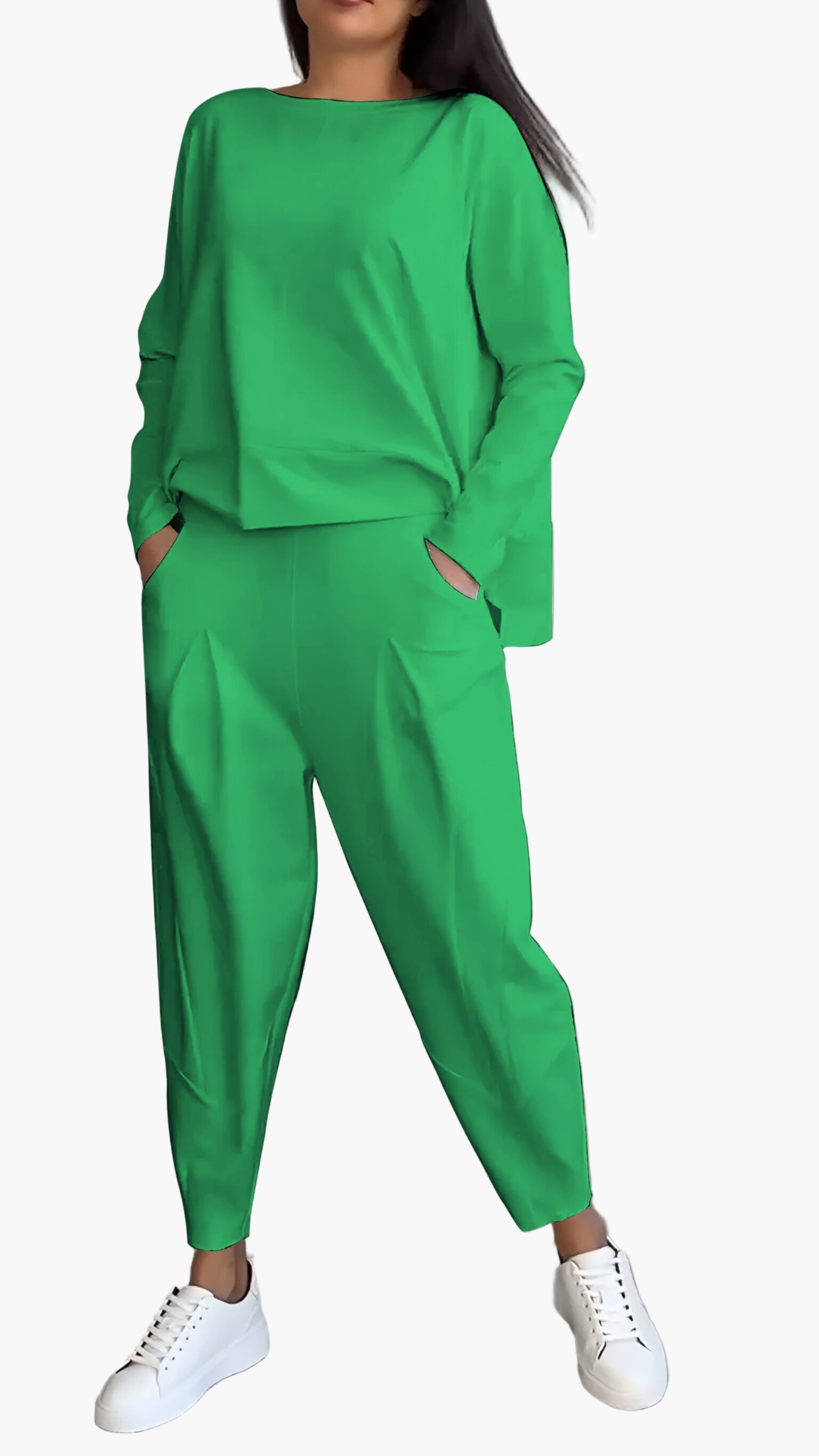 Women's Two-Piece Lounge Set – Comfortable Casual Outfit for Home and Leisure Time
