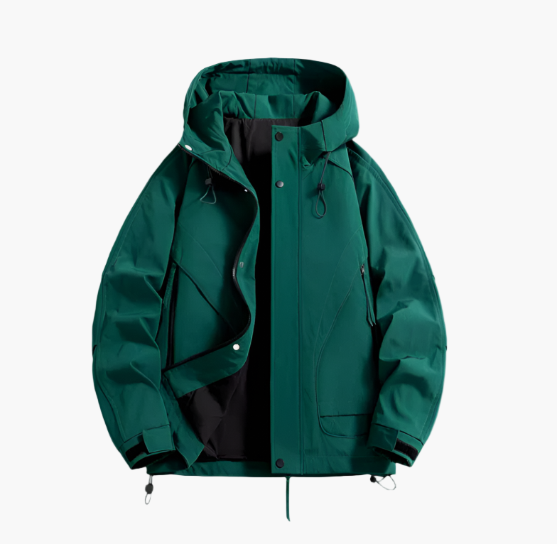 Men's Windproof Outdoor Jacket – Sporty Waterproof Windbreaker for Adventures and Daily Use