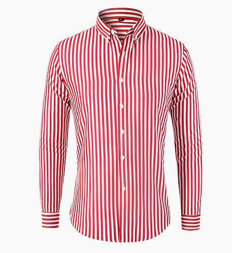 Men's Striped Slim Fit Shirt – Stylish and Comfortable for Business & Casual