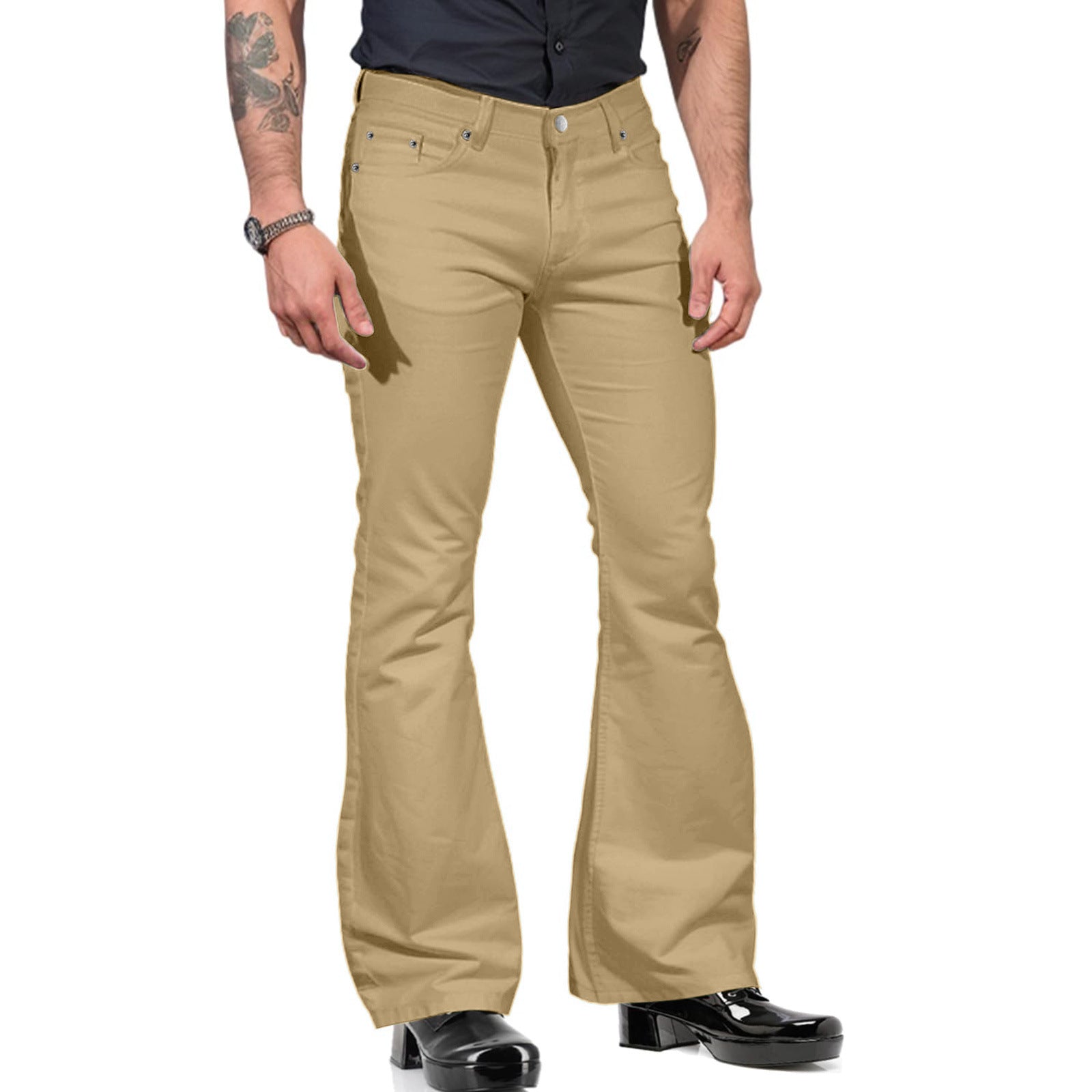 Men's flared pants – 70s retro with flared legs for festival & nightlife