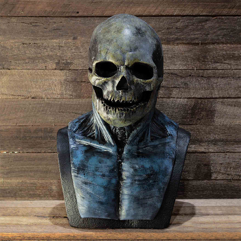 Halloween Skeleton Muscle Mask Latex – Creepy Costume & Decoration for Adults