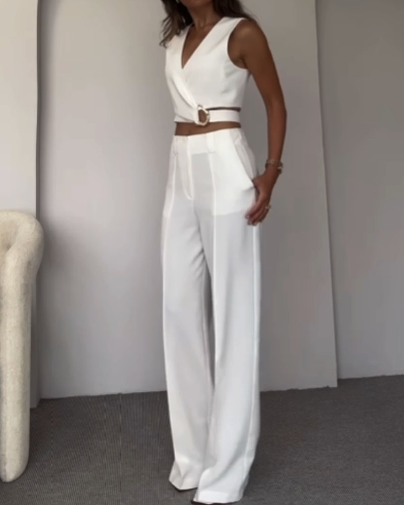 Julie – Crop Top and Long Pants