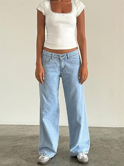 Vanessa – Wide Denim Pants with Feminine Cut