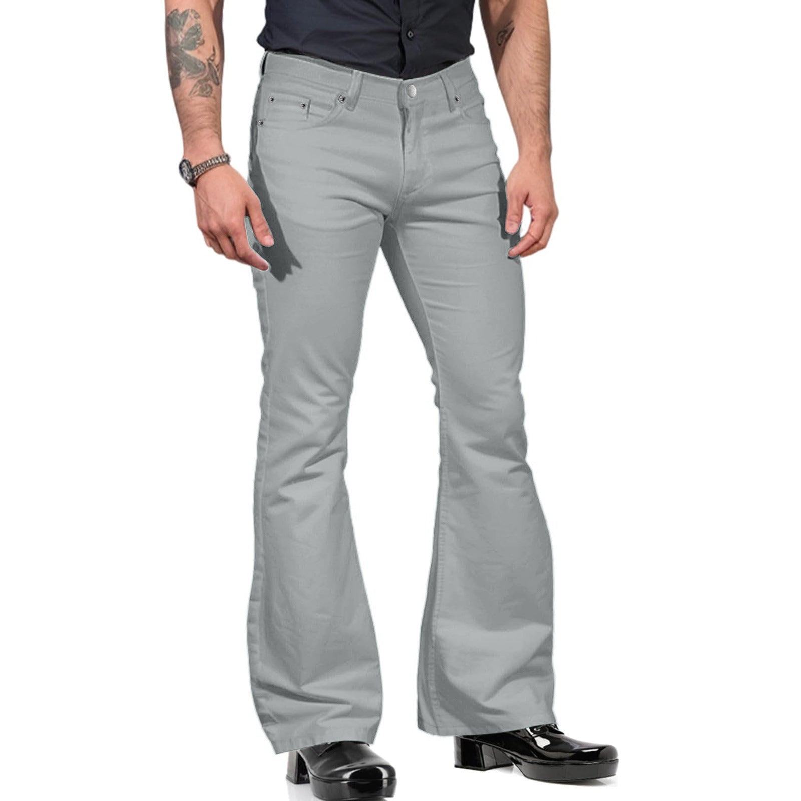Men's flared pants – 70s retro with flared legs for festival & nightlife