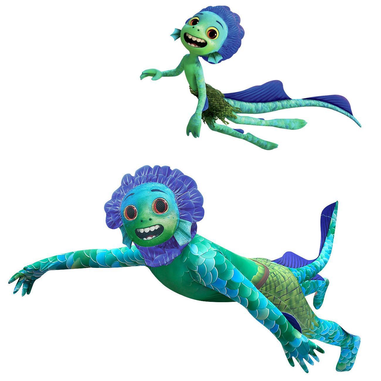 Children's Halloween Sea Monster Costume - Cartoon Style - Perfect for Trick-or-Treat & Parties