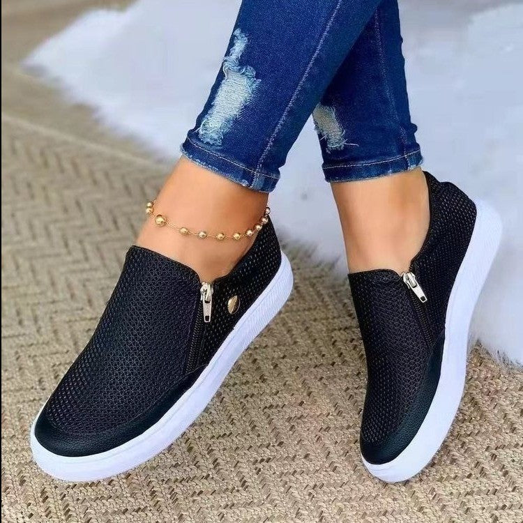 Leah – Casual Sports Zip Sneakers for Women