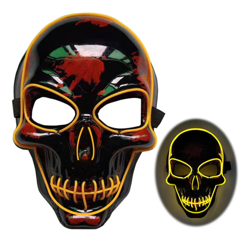 Halloween LED Skull Mask for Adults – Cool Illuminated Mask for Parties, Trick-or-Treat & Cosplay
