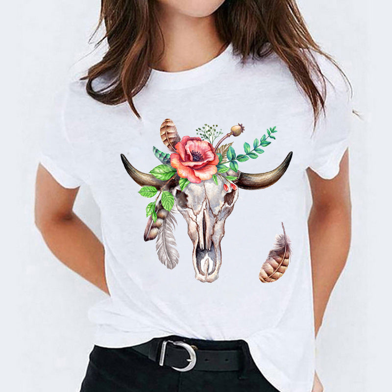 Vanessa – Cute Cotton T-shirt with Short Sleeves