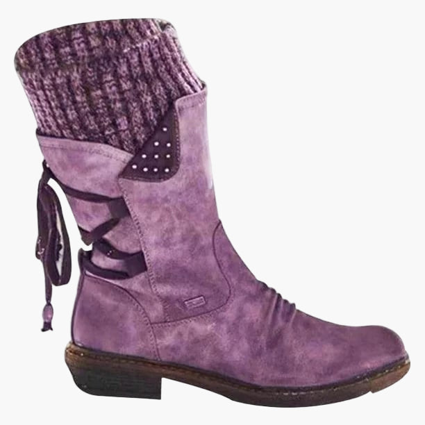 Women's Winter Boots Vintage Style Comfortable & Waterproof for Snow and Daily Use