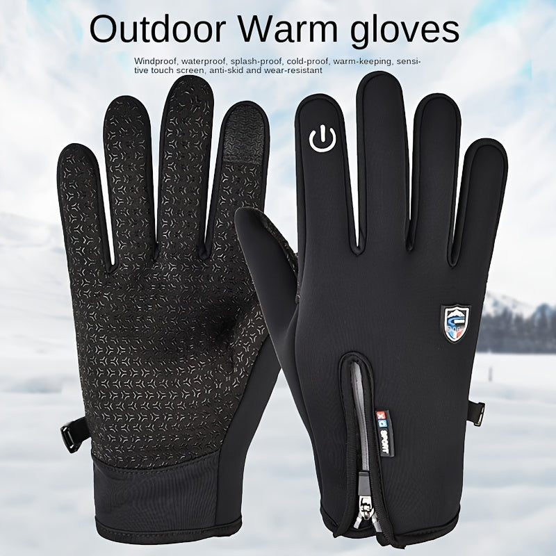 Unisex Winter Gloves for Outdoor Sports and Daily Use – Windproof & Waterproof, Premium Comfort