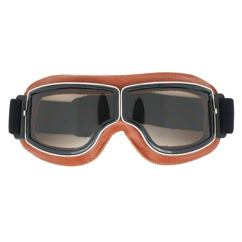 Unisex Retro Motorcycle Goggles – Protective Glasses for Motorcycling, Skiing, and Outdoor Adventures