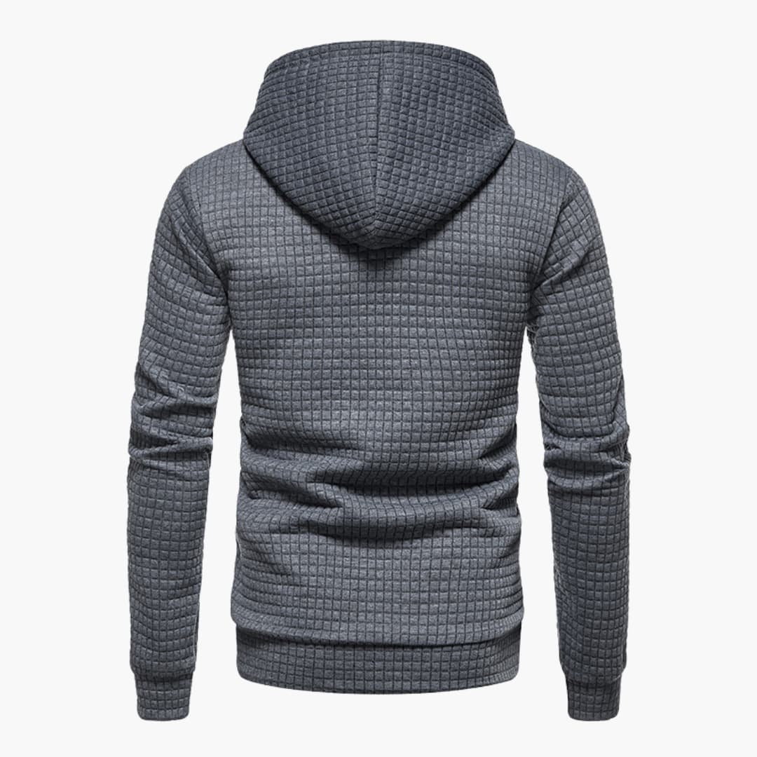Men's Hoodie Casual Checked Design Comfortable Style for Daily Use