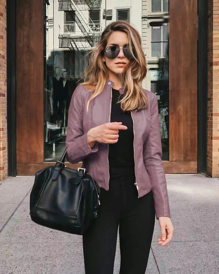 Robyn – Women's jacket made of soft vegan leather