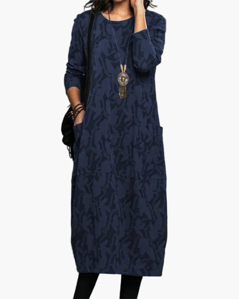 Women's Casual Loose Dress – Comfortable and Fashionable Midi Dress for Every Occasion