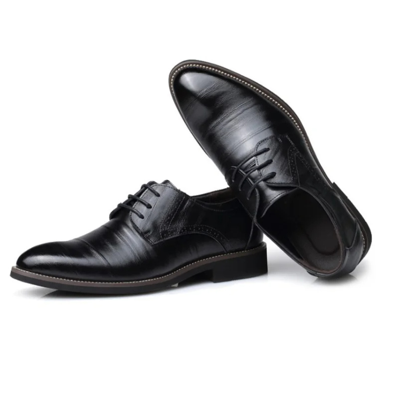 Men's Oxford Lace-up Shoes Vegan Leather – Classic & Business