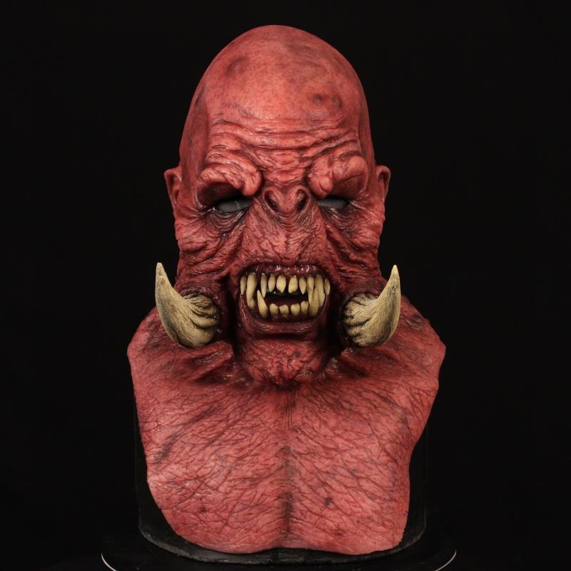 Halloween Orc Latex Mask for Adults – Realistic Monster Costume Accessory
