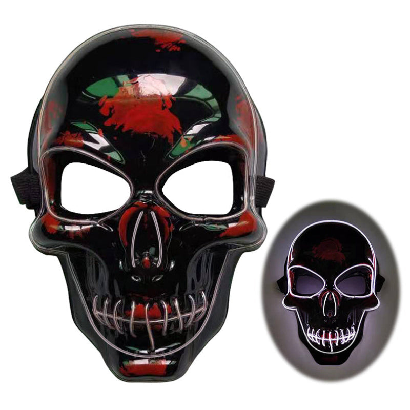 Halloween LED Skull Mask for Adults – Cool Illuminated Mask for Parties, Trick-or-Treat & Cosplay