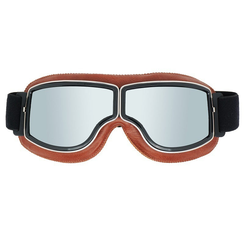 Unisex Retro Motorcycle Goggles – Protective Glasses for Motorcycling, Skiing, and Outdoor Adventures