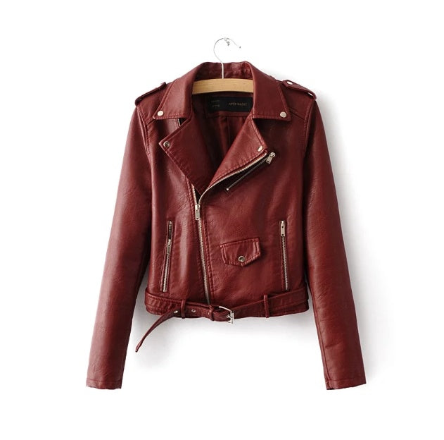 Rose – Korean Women's Vegan Leather Jacket