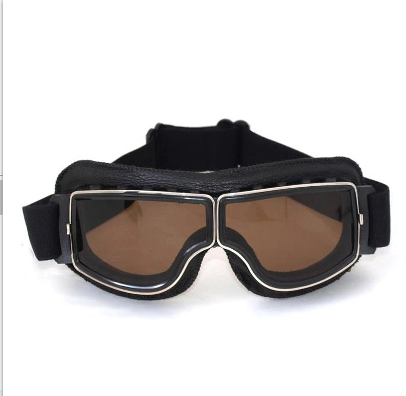 Unisex Retro Motorcycle Goggles – Protective Glasses for Motorcycling, Skiing, and Outdoor Adventures