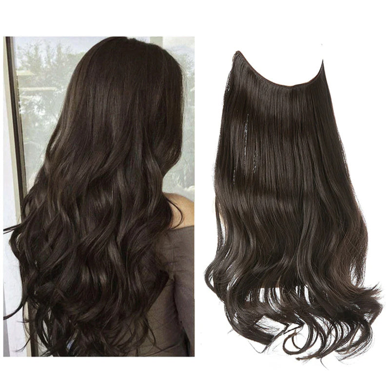 Naturally Looking Women's Wig with Loose Curls and Layered Halo Style