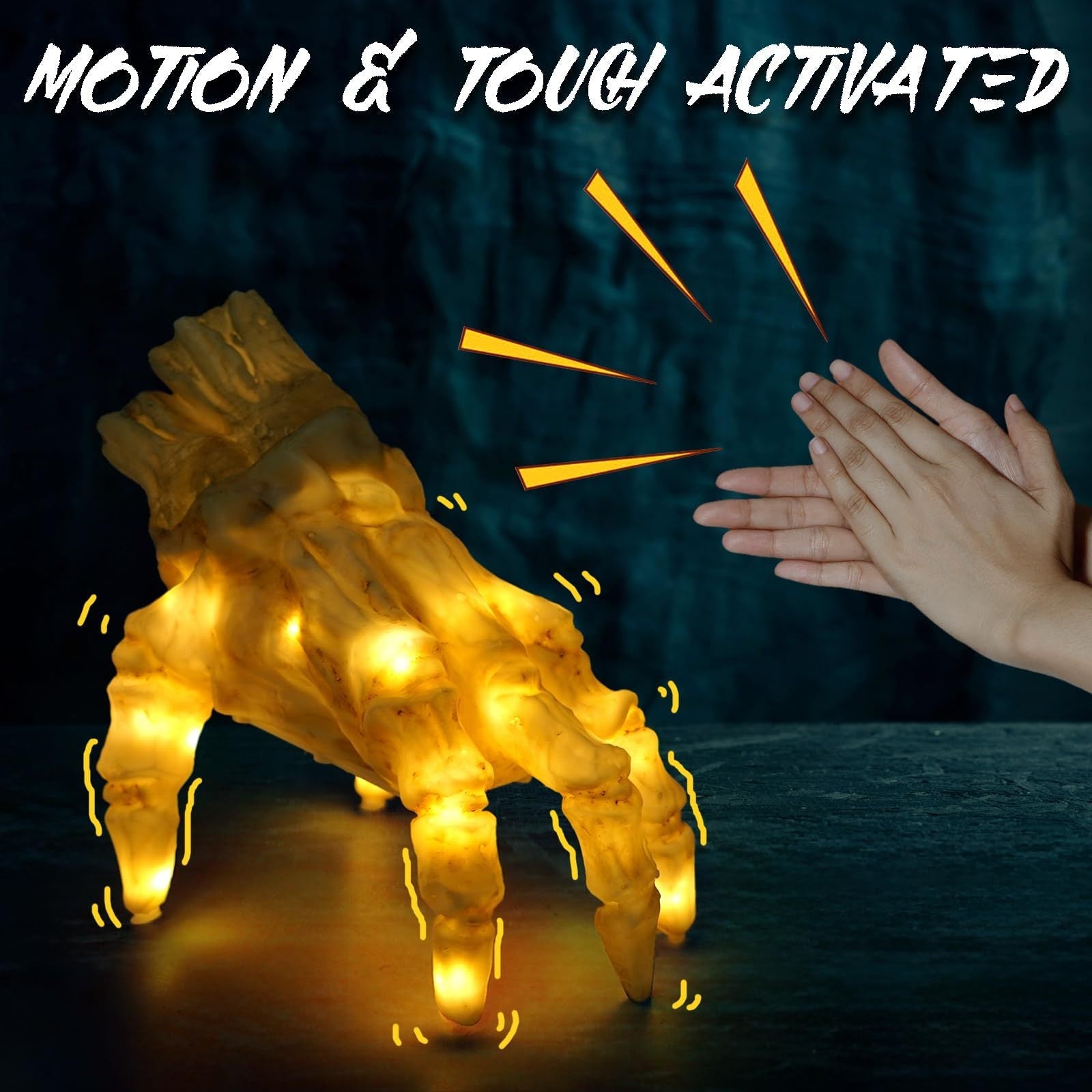 Halloween Decoration Electric Ghost Hand With Light and Sound For Creepy Atmosphere
