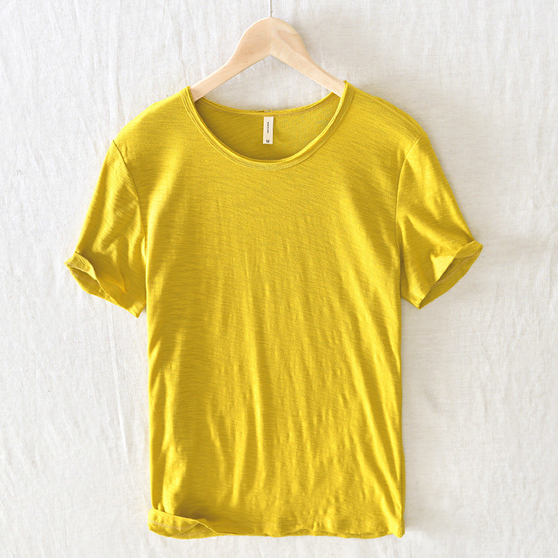Tim – Breathable Short Sleeve T-shirt in Solid Color