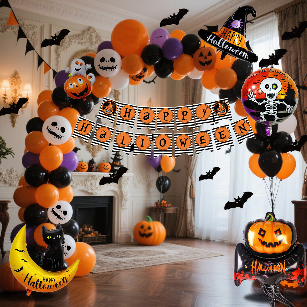 Halloween Balloon Set Decoration for Party & Celebration – Spooky Balloons and Garland