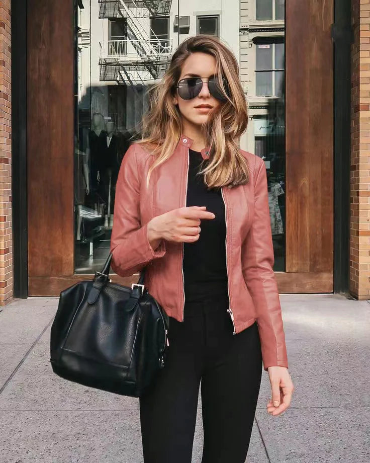 Robyn – Women's jacket made of soft vegan leather