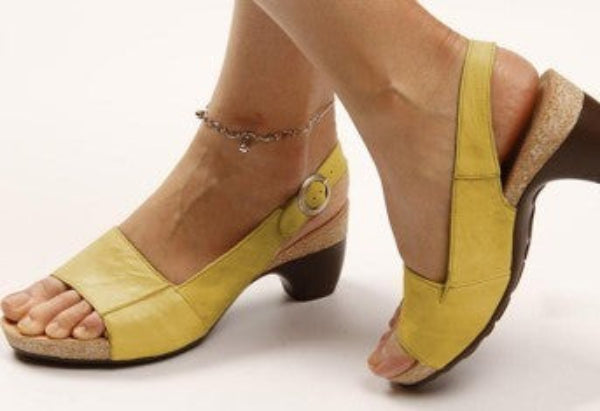 Women's Comfort Sandals with Heel and Open Toe