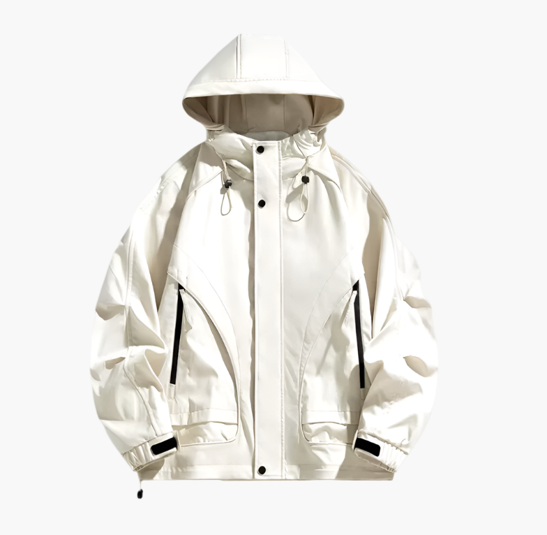Men's Windproof Outdoor Jacket – Sporty Waterproof Windbreaker for Adventures and Daily Use