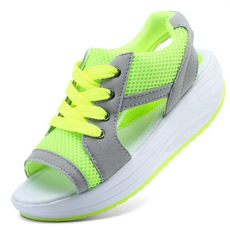 Janet – Sporty Open Sneaker Sandals – Breathable Mesh and Comfortable Sole