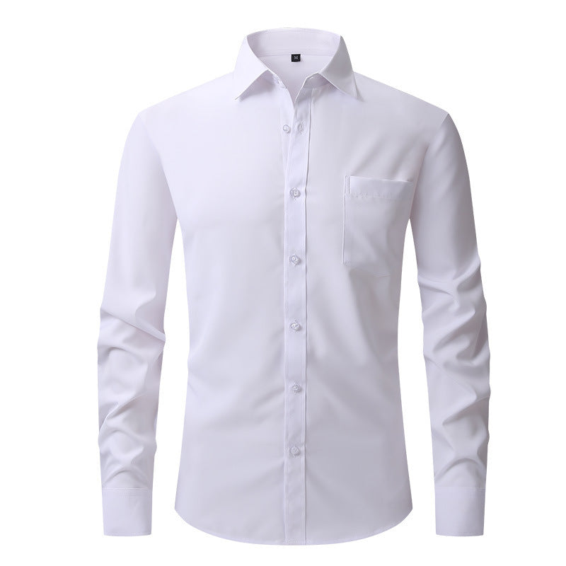 Men's Classic Shirt with Long Sleeves – Stylish Basic for Office or Occasions