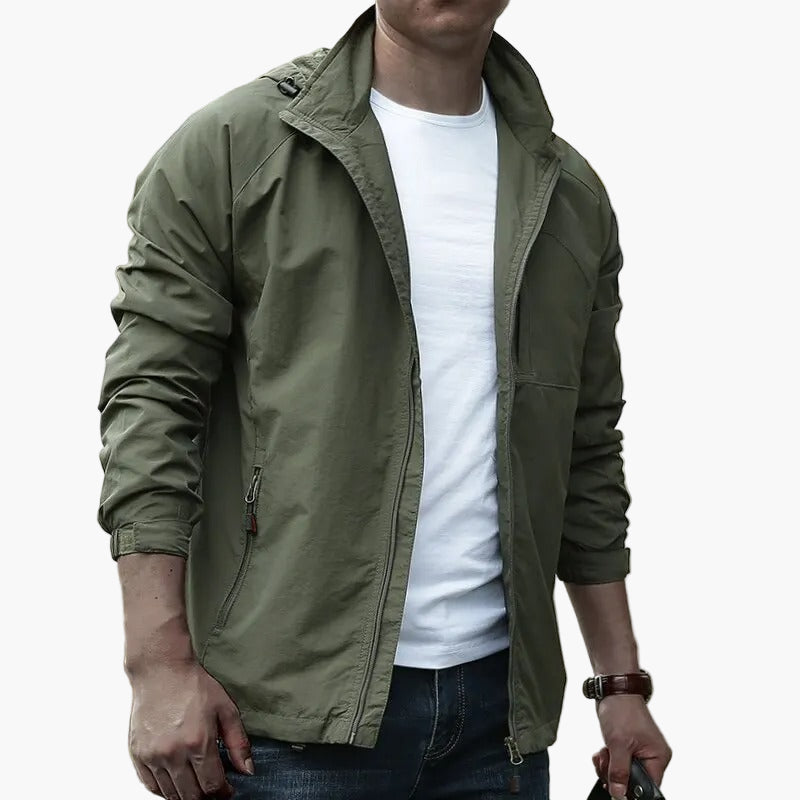 Men's Cargo Jacket Waterproof – Stylish Outdoor Summer Jacket for Active Days