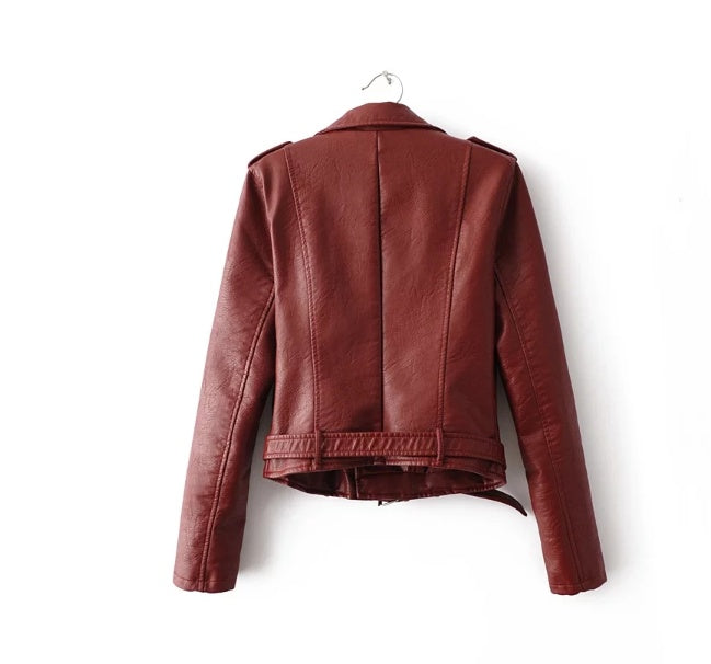 Rose – Korean Women's Vegan Leather Jacket