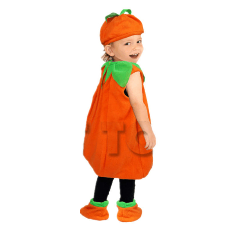 Halloween Children's Costume Pumpkin – Unisex Fancy Dress for Party and Trick-or-Treat
