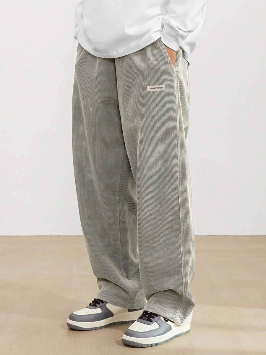 Men's wide streetwear pants with loose fit – casual comfort for every day