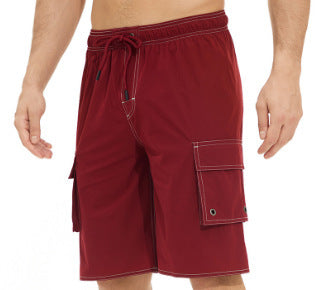 Isaac – Solid Color Beach Shorts for Men