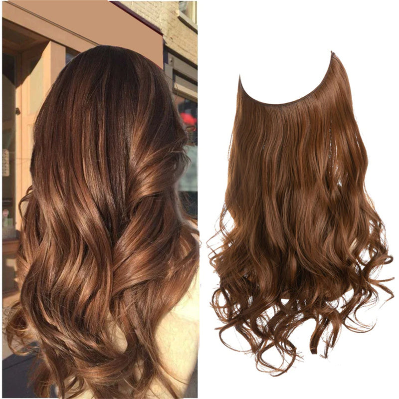 Naturally Looking Women's Wig with Loose Curls and Layered Halo Style