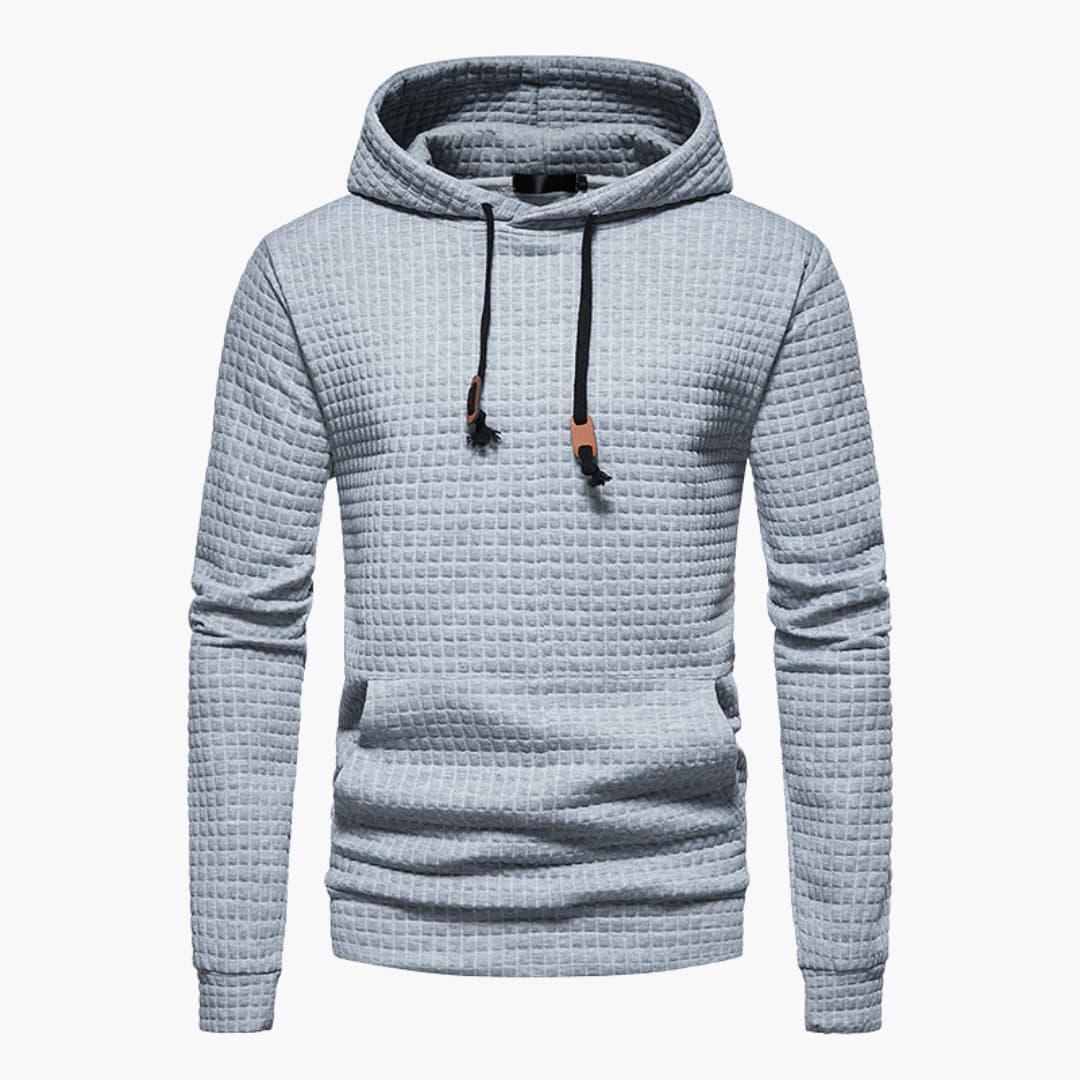 Men's Hoodie Casual Checked Design Comfortable Style for Daily Use